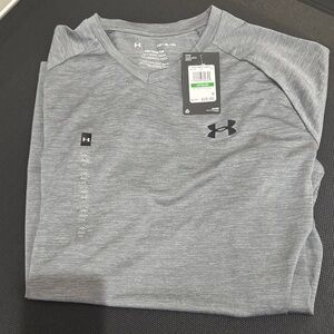 Under Armour Men's Heather Gray V-Neck Tee